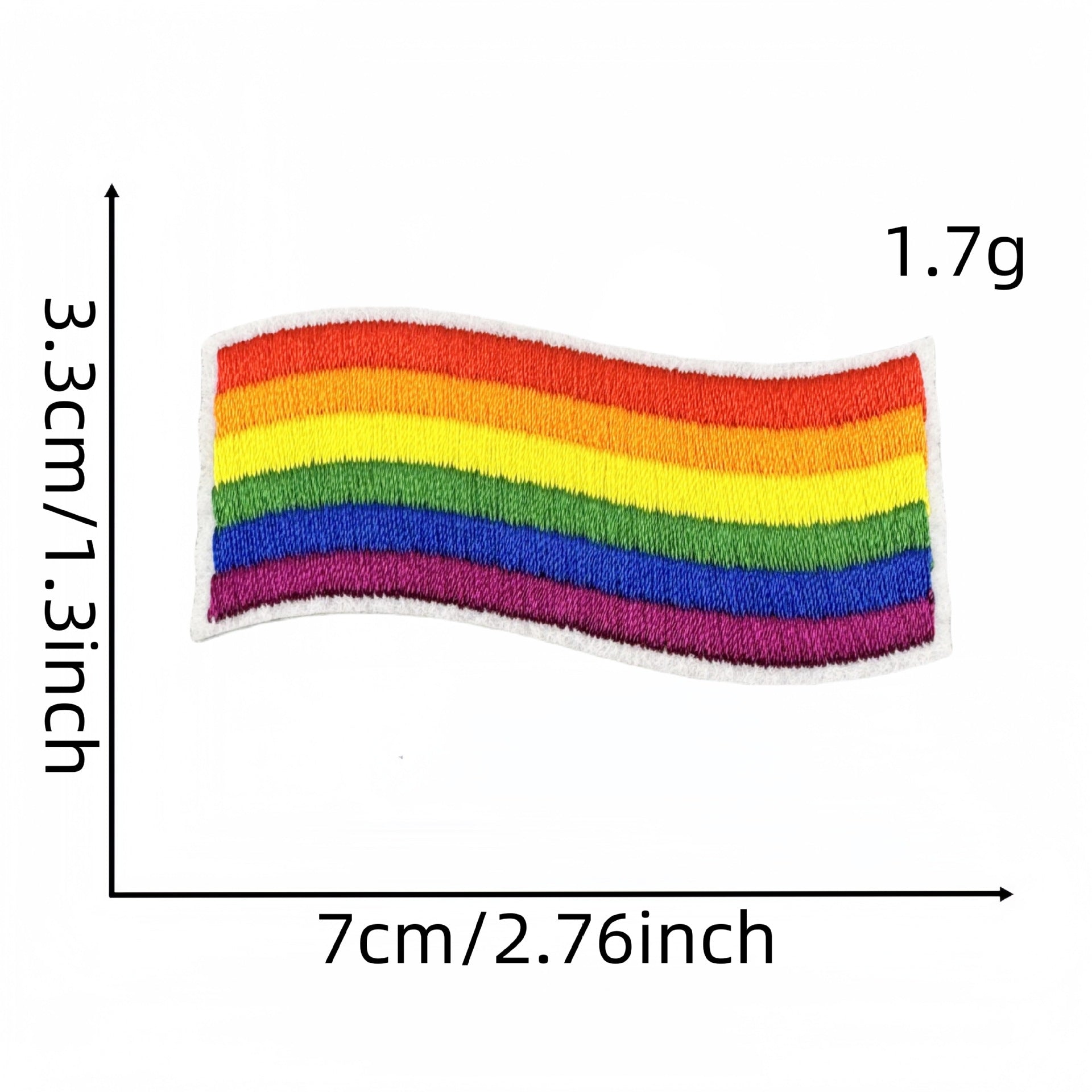 Wholesale Rainbow Embroidered patch FS